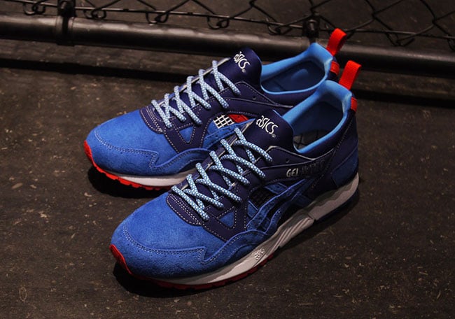 asics gel lyte v blue red