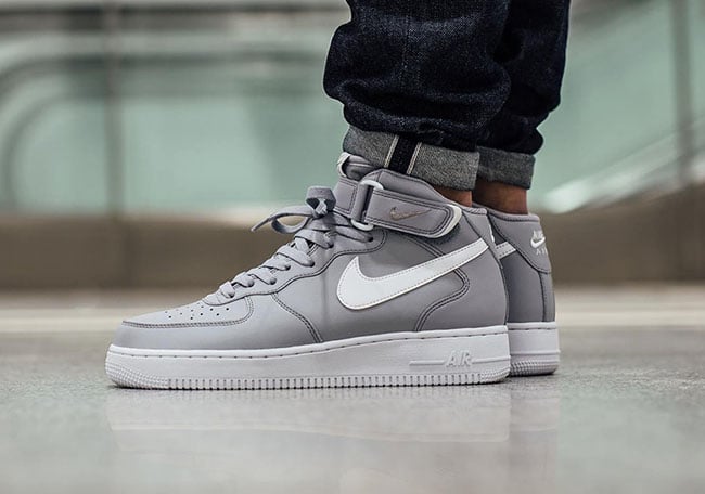 gray air force 1 mid