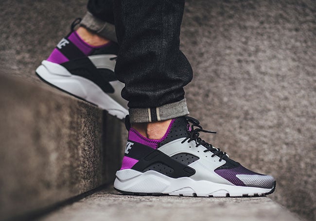 grey and purple huaraches