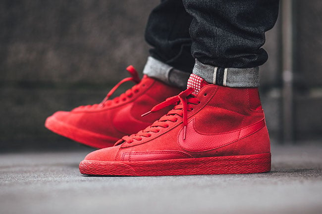 nike blazers mid red