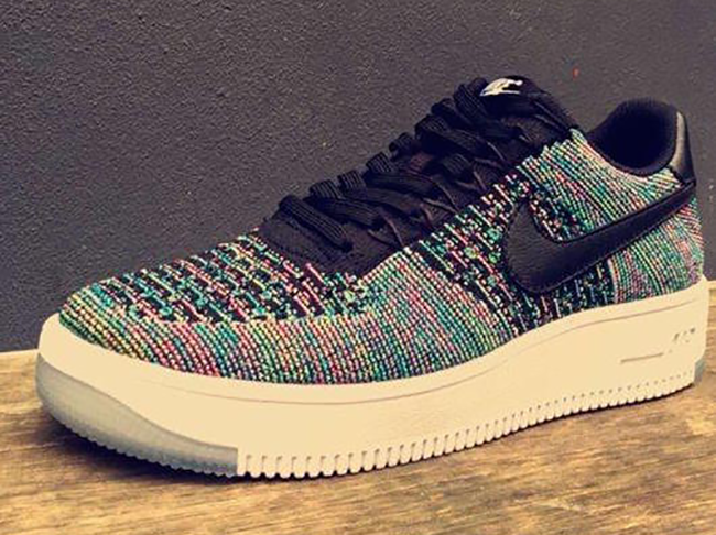 nike af1 flyknit multicolor