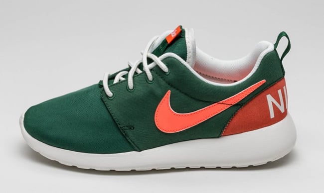 Nike WMNS Roshe One Gorge Green Bright Mango