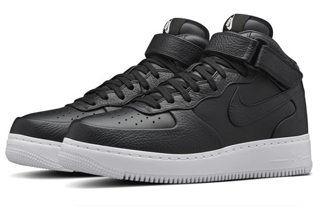 nike air force 1 cmft black