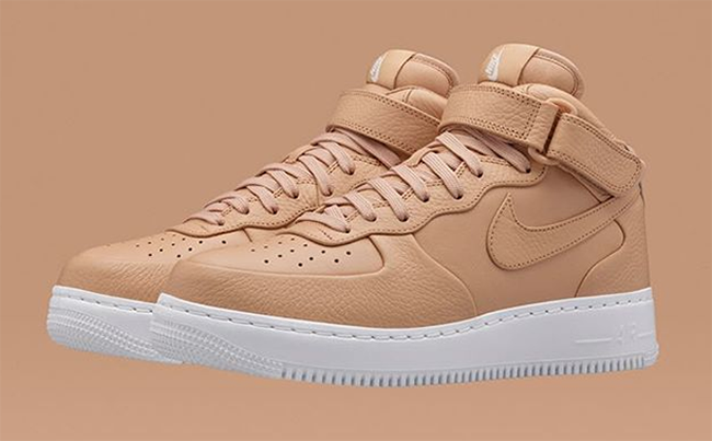 NikeLab Air Force 1 Mid Vachetta Tan