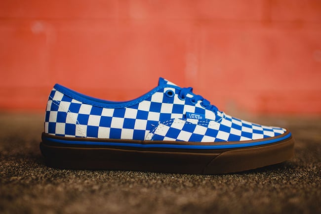 vans authentic checkerboard gum