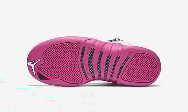 white pink jordan 12