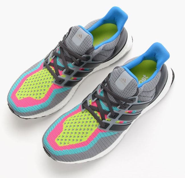 adidas ultra boost green and pink