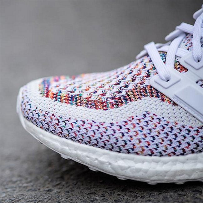 adidas Ultra Boost White Multicolor Red