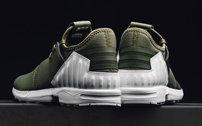 adidas zx flux olive green