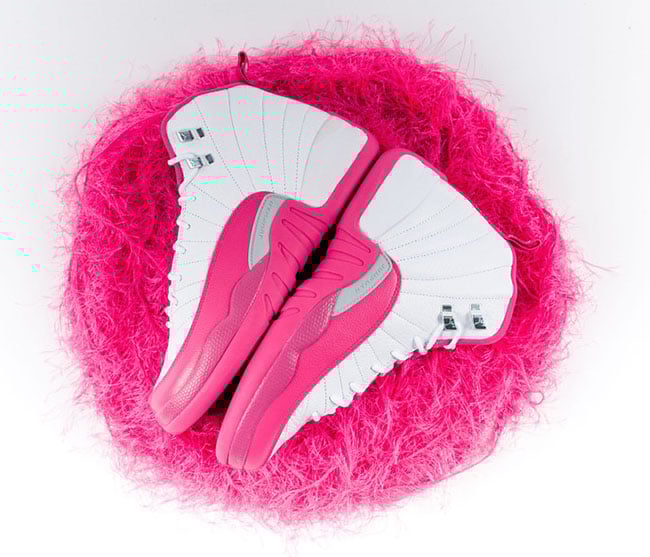 Air Jordan 12 Pink White 2016 Girls