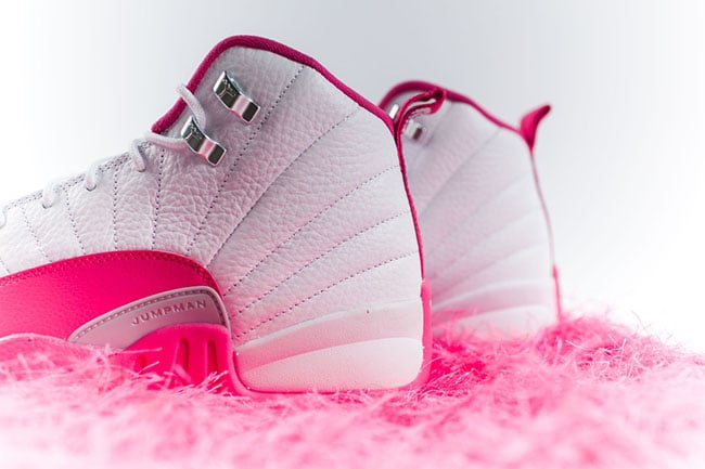 Air Jordan 12 Pink White 2016 Girls