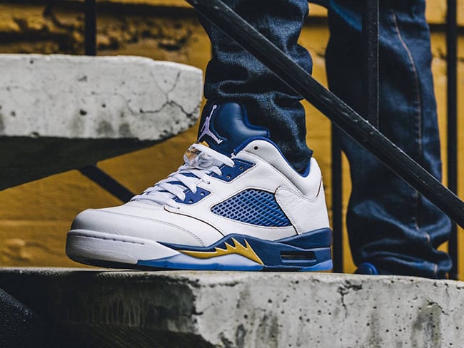 jordan 5 low on feet