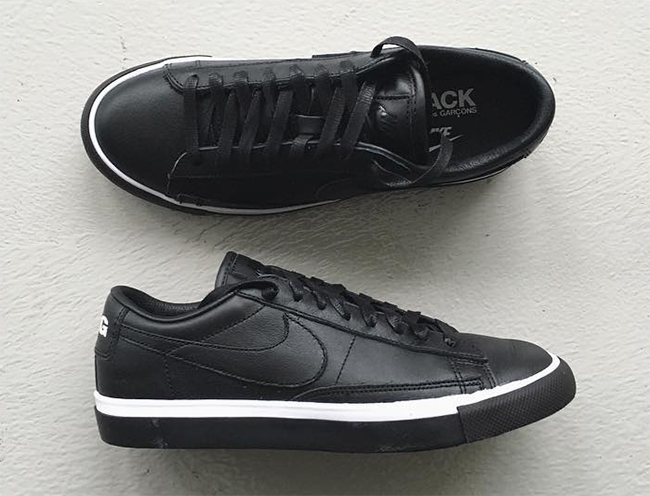 nike blazer cdg black