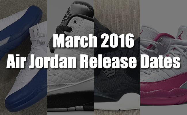 air jordan release dates 2016