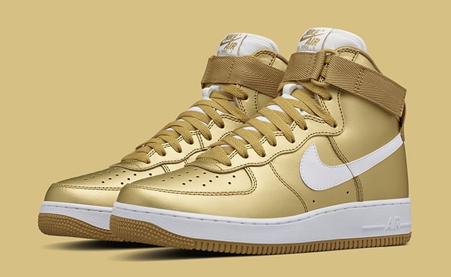 Nike Air Force 1 High Metallic Gold | SneakerFiles