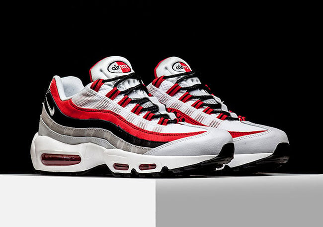 air max 95 white and red