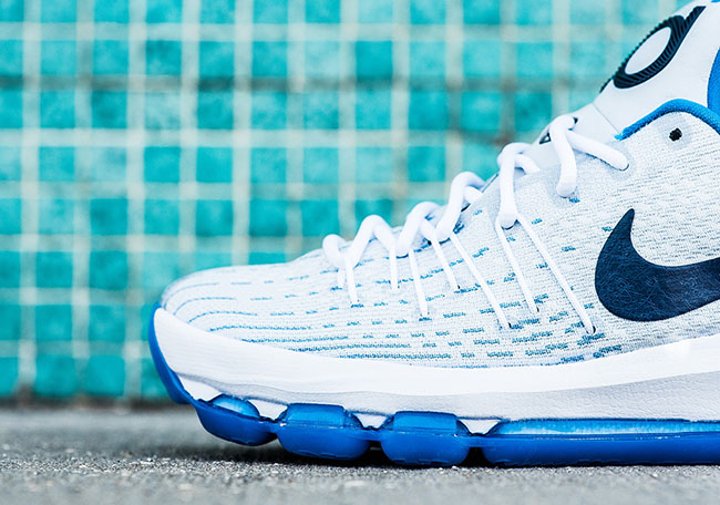 Nike KD 8 White Midnight Navy Photo Blue