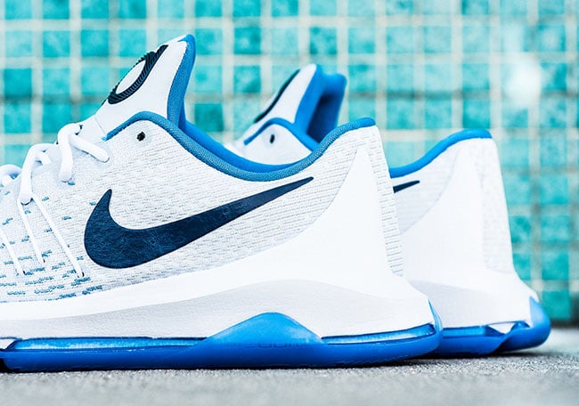 Nike KD 8 White Midnight Navy Photo Blue