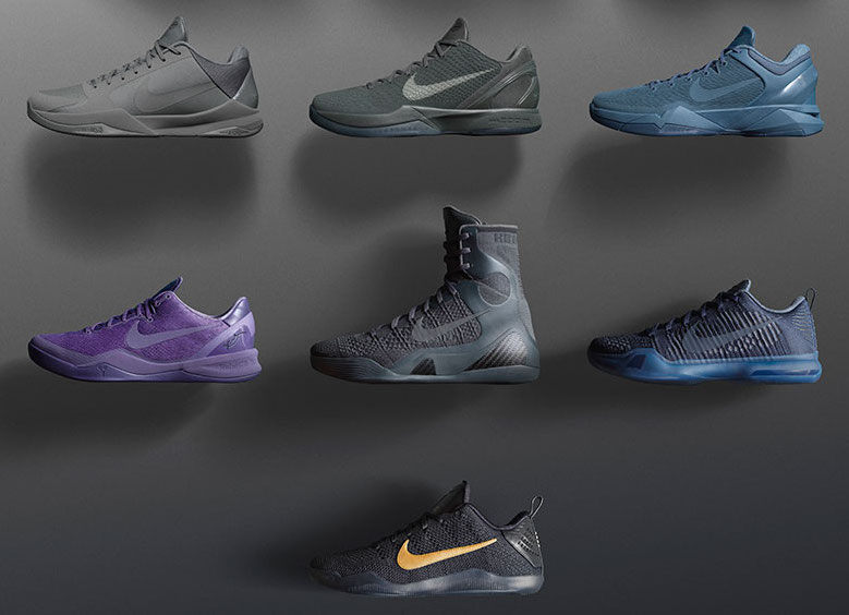 kobe shoes from 1 to 11