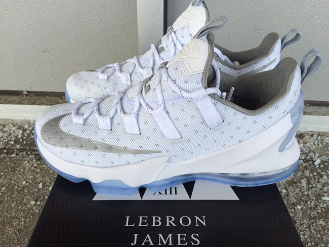 Nike LeBron 13 Low White Silver