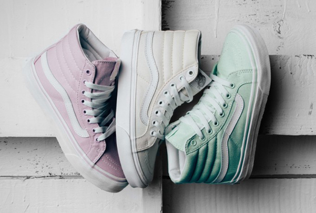 vans light gum sk8-hi slim