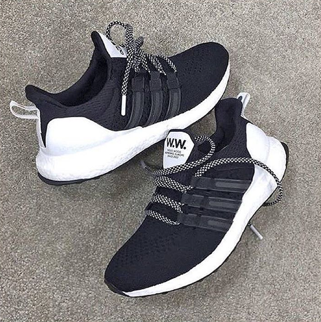 Wood Wood adidas Ultra Boost Black White