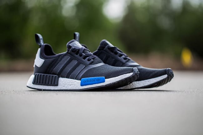 black and blue nmds