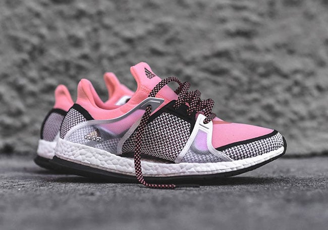 adidas WMNS Pure Boost X Black Pink White