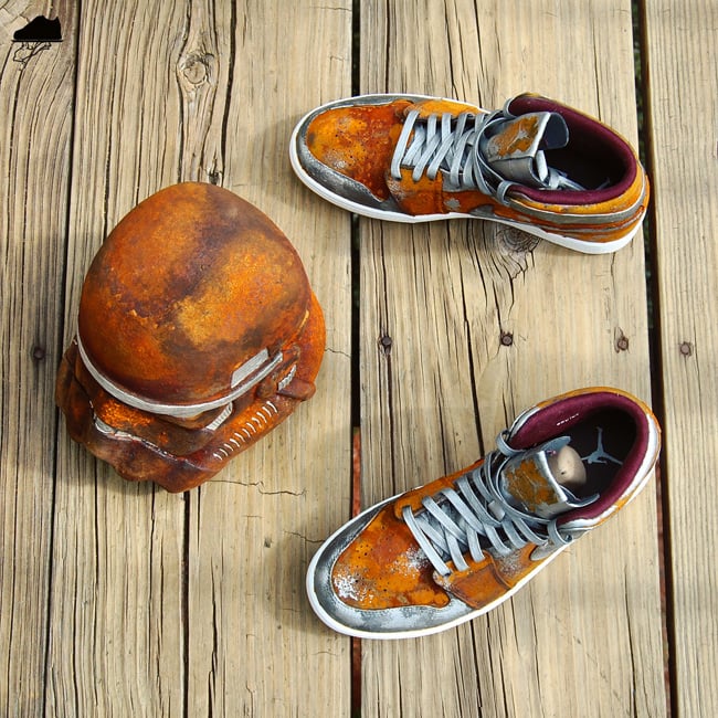 Air Jordan 1 Mid Rust Bucket Custom