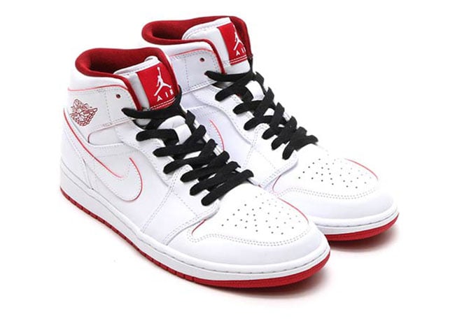 Air Jordan 1 Mid White Red