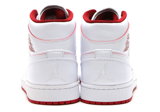 Air Jordan 1 Mid White Red