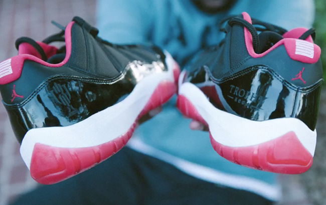 Marcus Jordan Receives ‘Trophy Room’ Air Jordan 11 Low Custom by Mark Smith