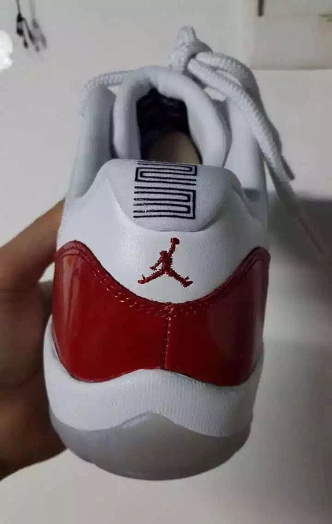 Air Jordan 11 Low White Red 2016