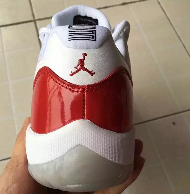 Air Jordan 11 Low White Varsity Red 2016