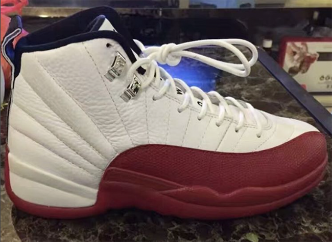 burgundy and white jordan 12