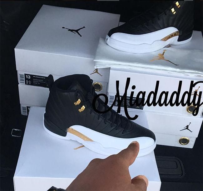 Air Jordan 12 Wings Black Gold