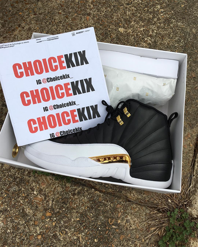 Air Jordan 12 Wings Black Gold