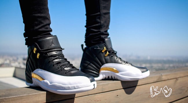 jordan 12 wings on feet