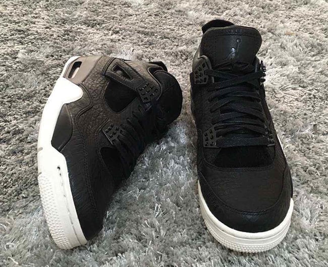 Air Jordan 4 Premium Black Pony Hair 2016