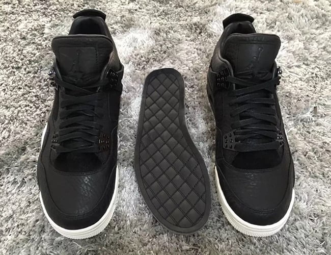 Air Jordan 4 Premium Black Pony Hair 2016