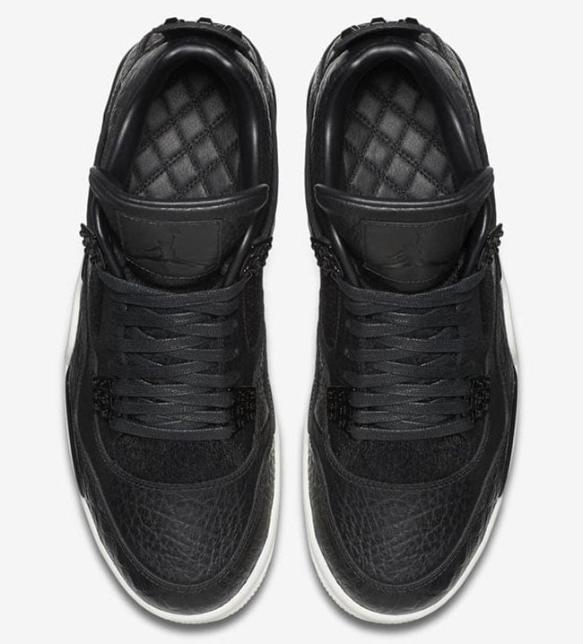 Air Jordan 4 Premium Black Pony Hair