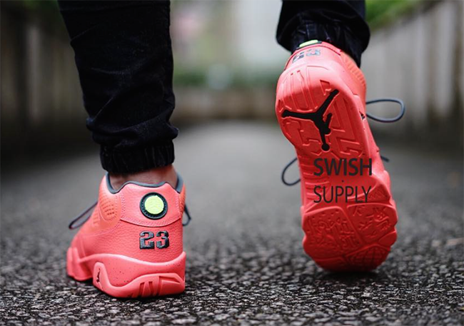 Air Jordan 9 Low Infrared On Feet