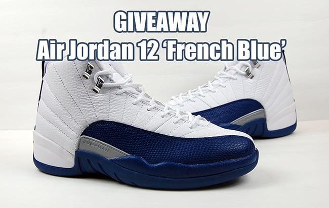 Giveaway Air Jordan 12 French Blue