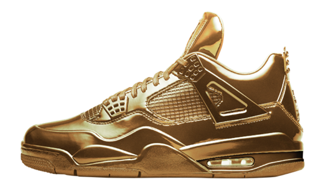 Gold Air Jordan 4