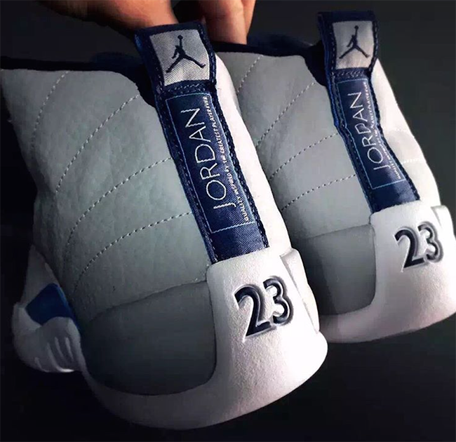 Grey University Blue Air Jordan 12