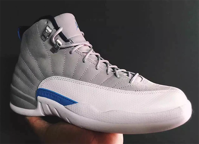 Grey University Blue Air Jordan 12