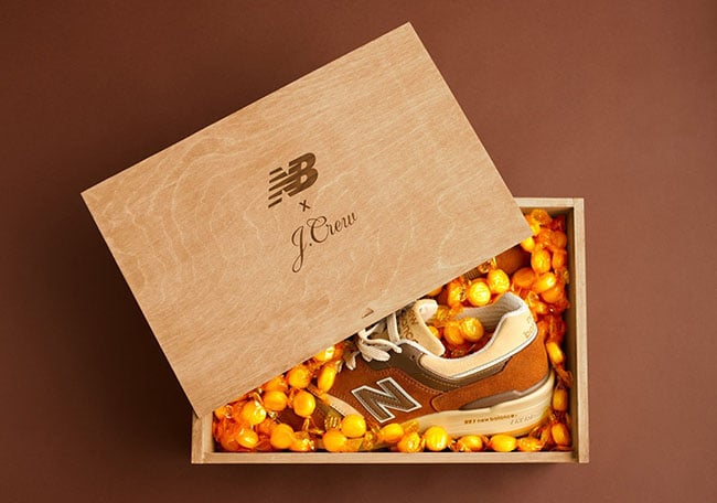 J Crew New Balance 997 Butterscotch