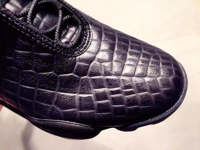 Air Jordan Horizon Premium Croc Black Leather