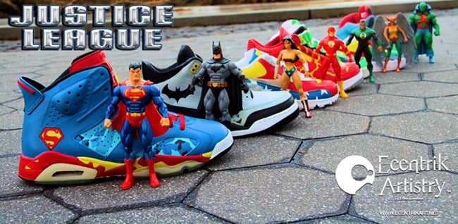 Justice League Series Sneaker Customs