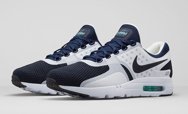 nike air max zero blue white